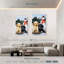 Chiots Brampt Lab avec bonhomme de neige