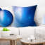 Mysterious Blue Fractal Texture - coussin imprimé abstrait-30628695-30628699