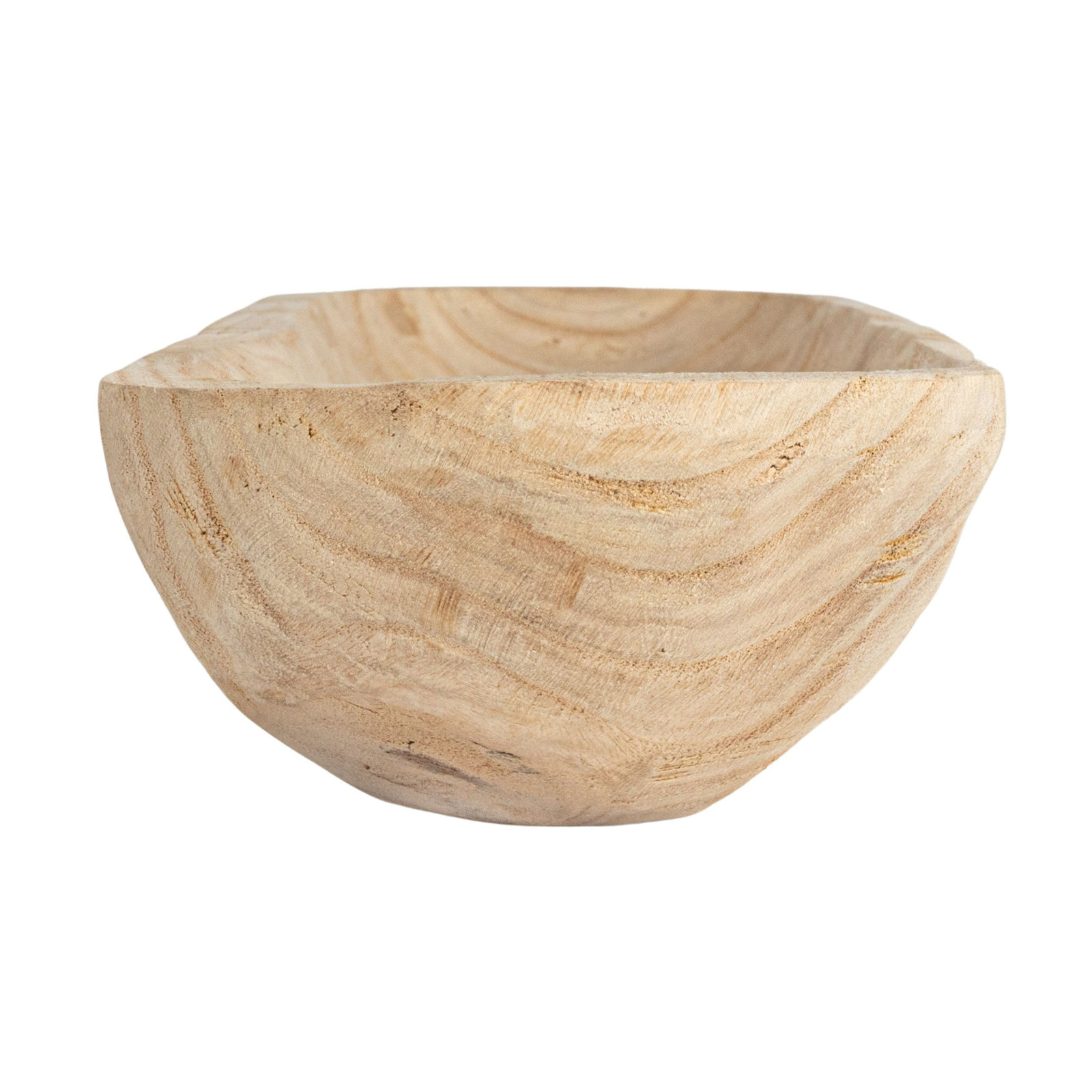 Kailyn Wood Decorative Bowl 1, Nature, 3.1"H x 23"W x 6"D