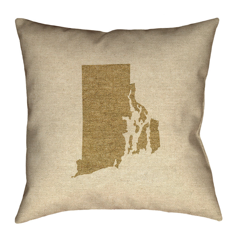 Housse de coussin Katelyn Smith Rhode Island, 26 po x 26 po, Brun, Polyester filé
