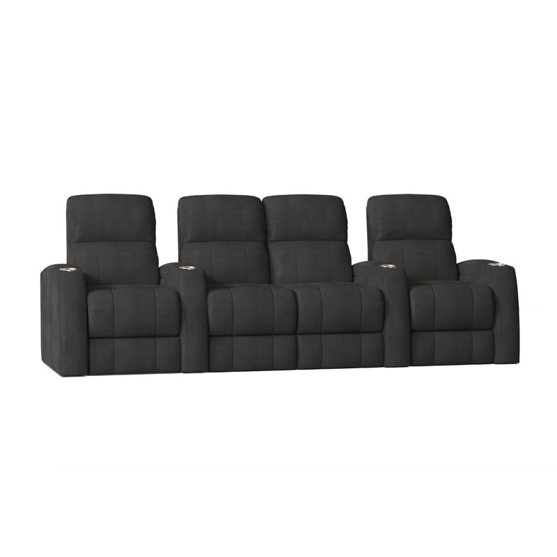 Sièges de rangée de cinéma (rangée de 4), Anthracite Smartsuede, Électrique
