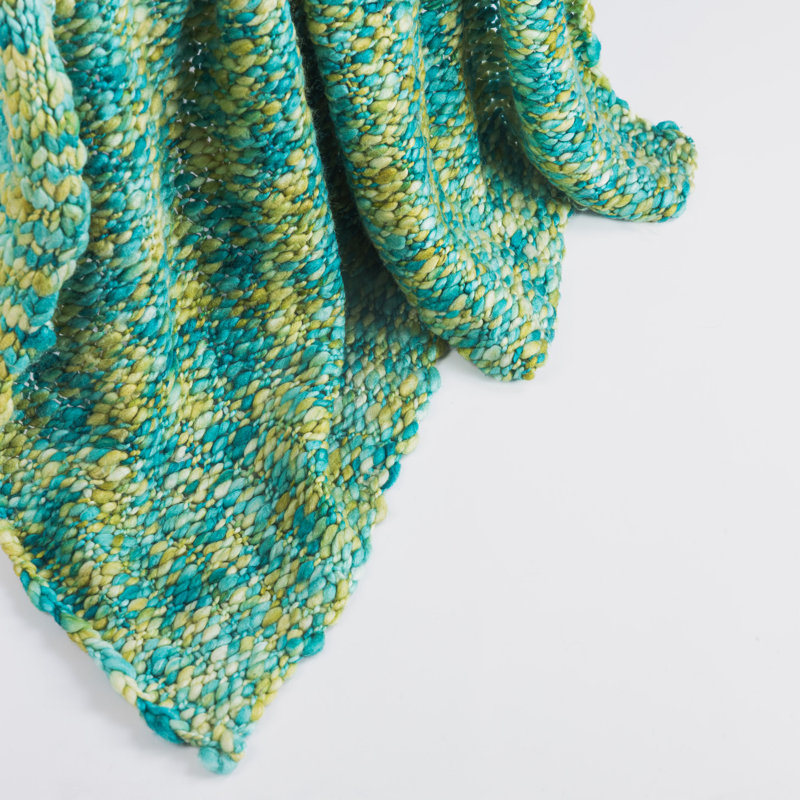 Madissonm Hand Woven Throw Blanket, Everglade