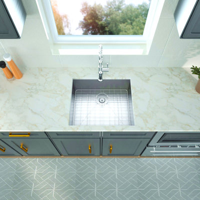 Undermount Sink - Undermount Stainless Steel Kitchen Sink 16 Gauge Deep Single Bowl Kitchen Sink Basin