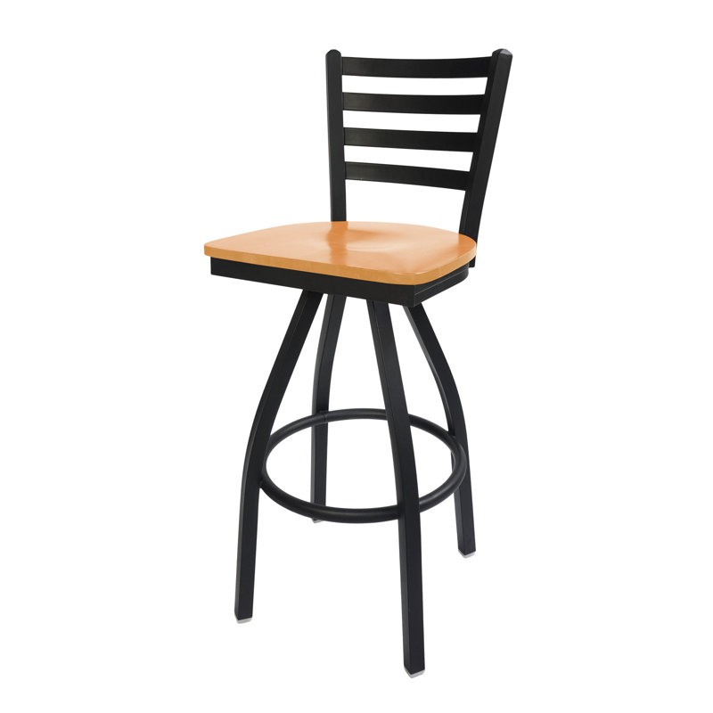 Counter Stool, Cherry/Black