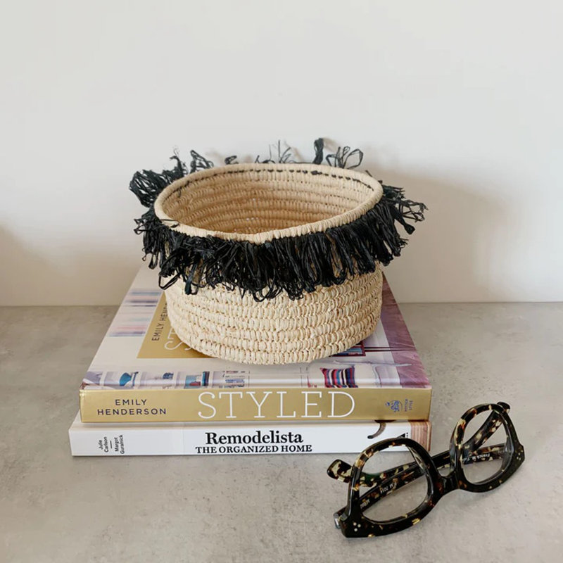 Panier en osier Rafia