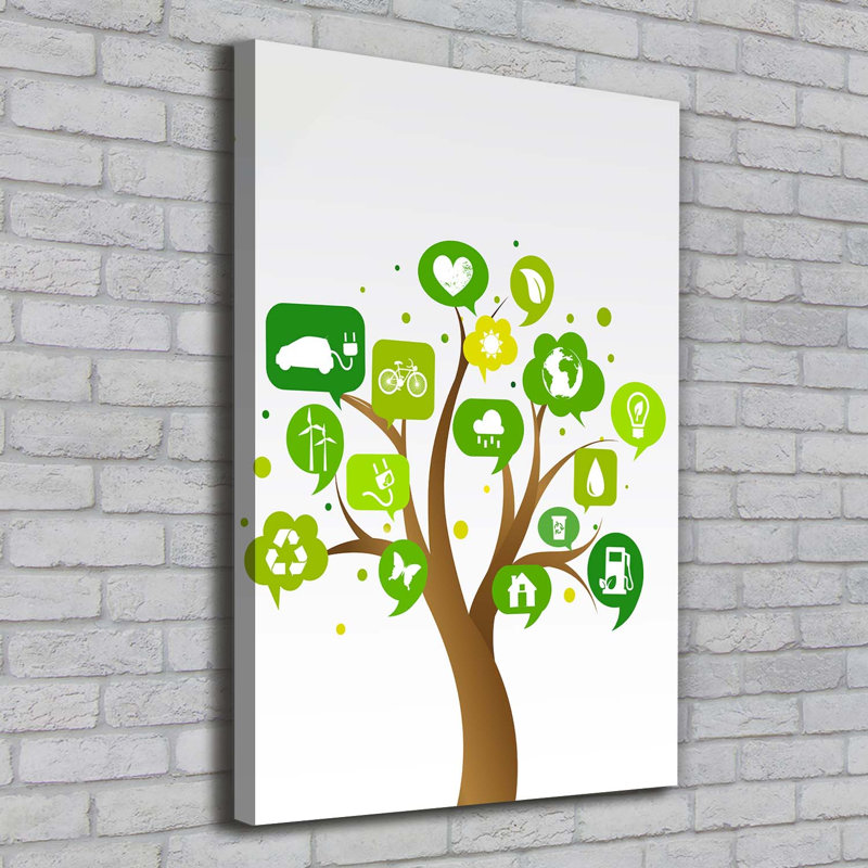 Ecological Tree - Wrapped Canvas Print
