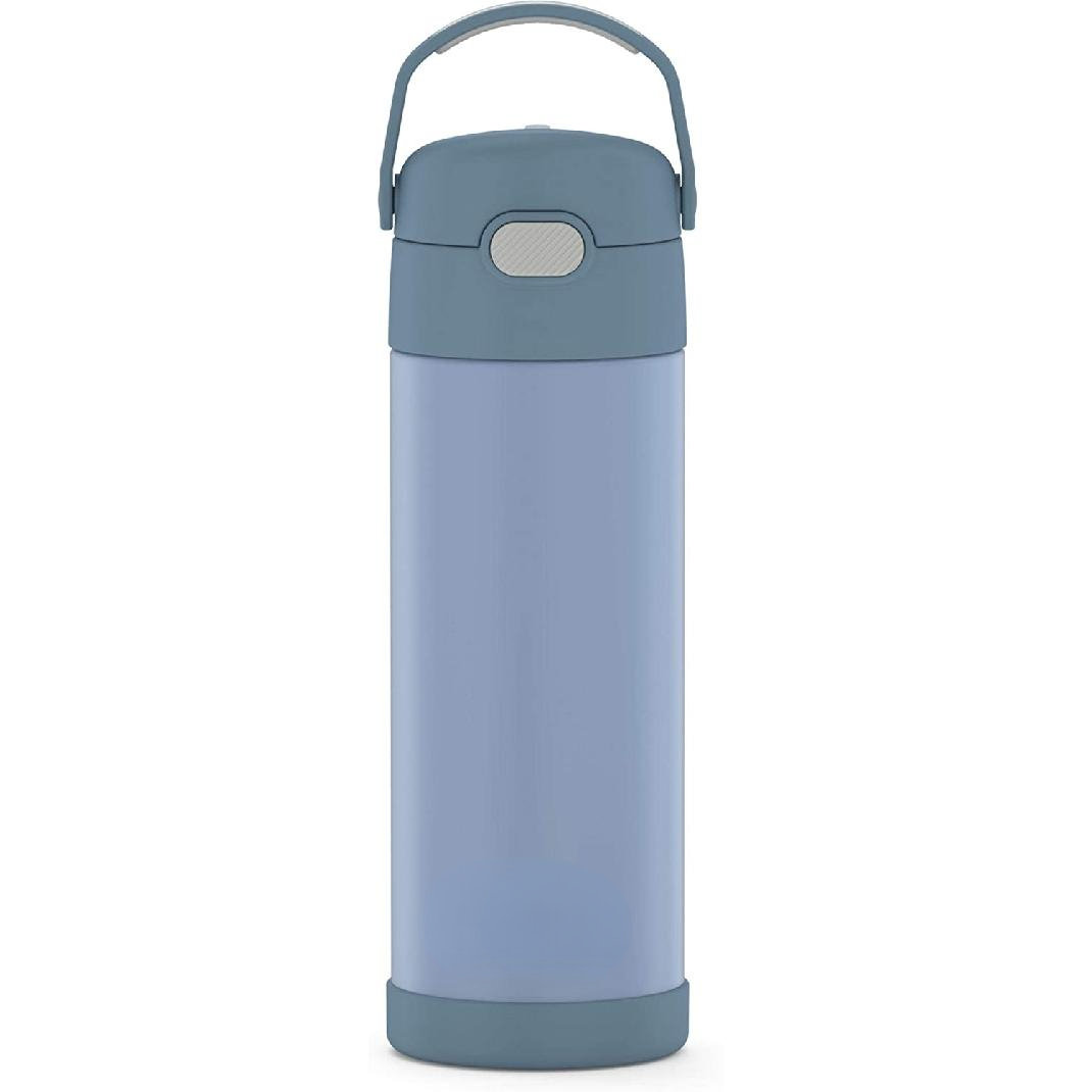 Orchids Aquae 128oz. Insulated Stainless Steel Water Bottle Straw