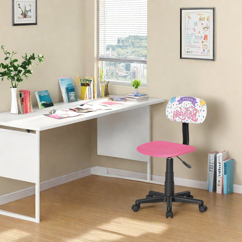 Fauteuil de bureau pour enfants DAIN, Rose