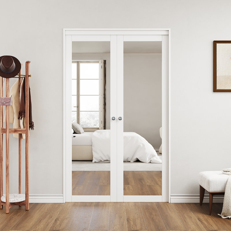 Portes pivotantes en bois manufacturé 1-Lite, 30 po x 80 po