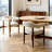 Upholstered Dining Chair Barrel Armchair With Wood Frame Side Chair-118606641