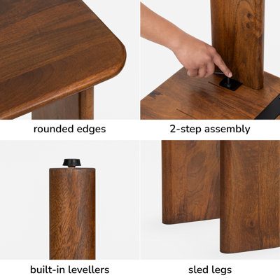 Hepza 48" Mango Coffee Table