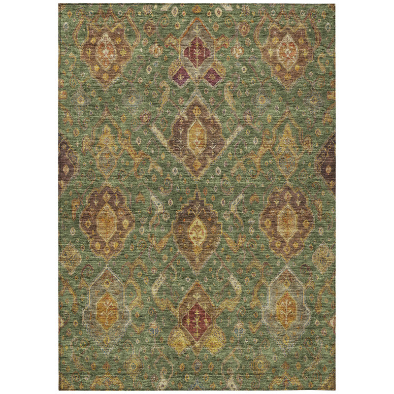 Machine Washable Indoor/Outdoor Chantille ACN2306 Global Rug, Rectangle 8' x 10'