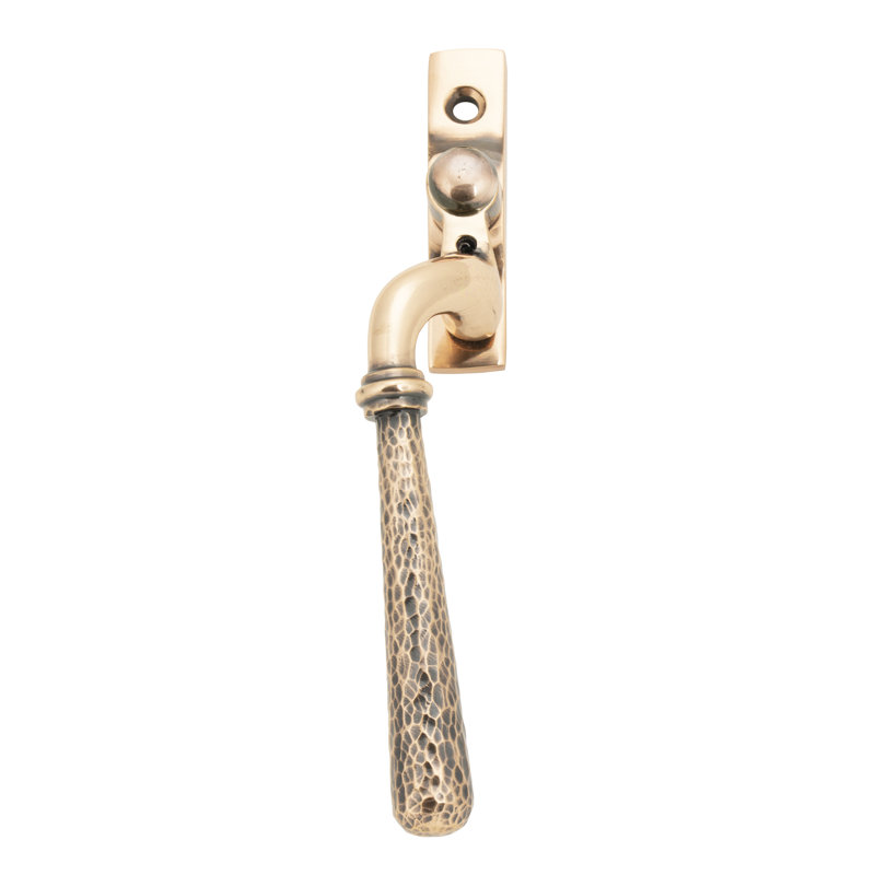 Hammered Newbury Espag Door Accessory, Polished Bronze