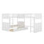 Lit superposé avec lit mezzanine attaché, avec tiroirs-1654121608