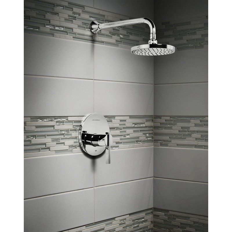 Robinet de douche thermostatique avec inverseur Berwick, Chrome poli