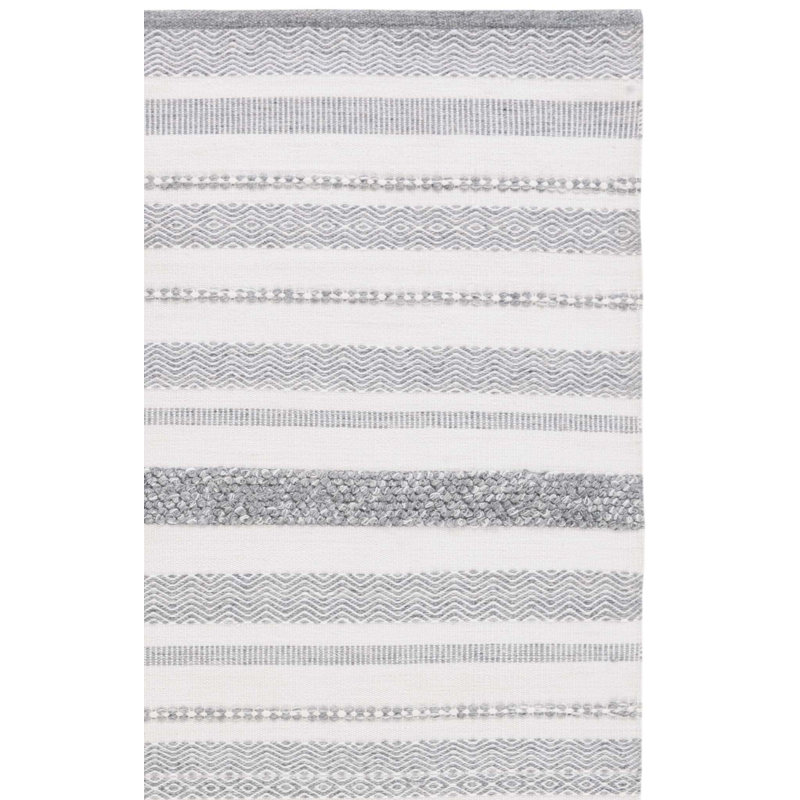 Maariya Hand Woven Pet Striped Rug, Runner 2'3" x 8'