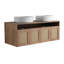Meuble-lavabo 48 po avec lavabo d'art en céramique, porte à fermeture en douceur 4 po, montage flottant, contreplaqué (emballage KD)-1985769822-1985769792