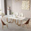Simple Modern Rectangular Rock Slab Dining Table-110192441