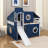 Full Size Loft Bed With Tower-683273061