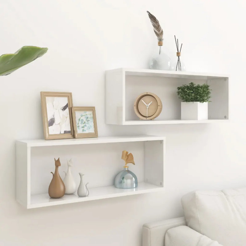 Aycel 2 Piece, 23cm H x 60cm W x 15cm D, White