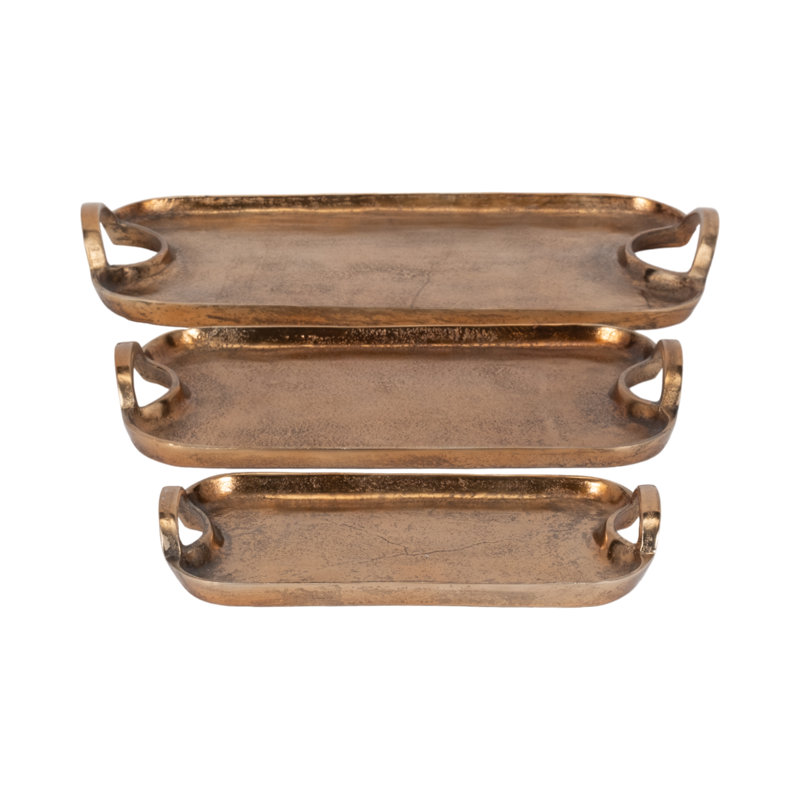 Aluminum Tray - Set of 3