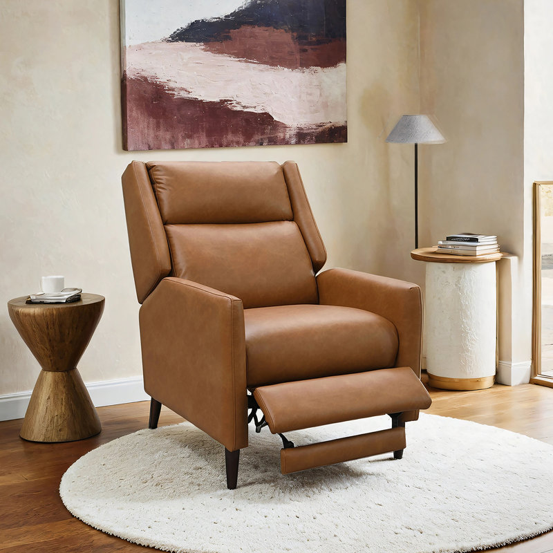 Fauteuil inclinable manuel avec dossier haut pour le salon