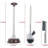 Toilet Brush and Plunger Set, 3-in-1 Bathroom Scrubber with Holder and Rim Cleaner, 1 (Grey)