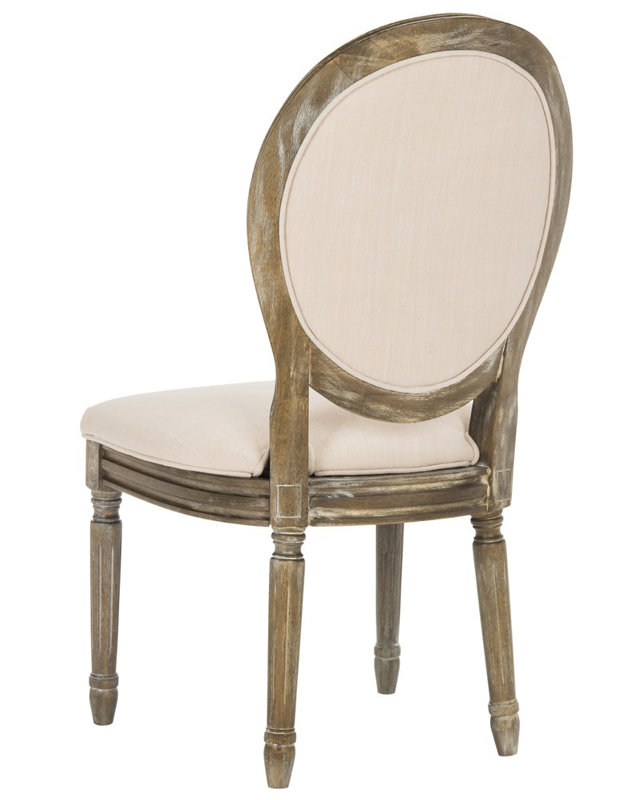 Fleur 19.75'' H Tufted Linen Upholstered Side Chair