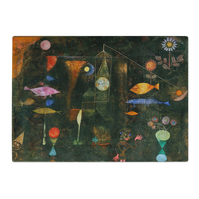 Fish Magic by Paul Klee Chopping Board, 28.5cm W x 39cm L