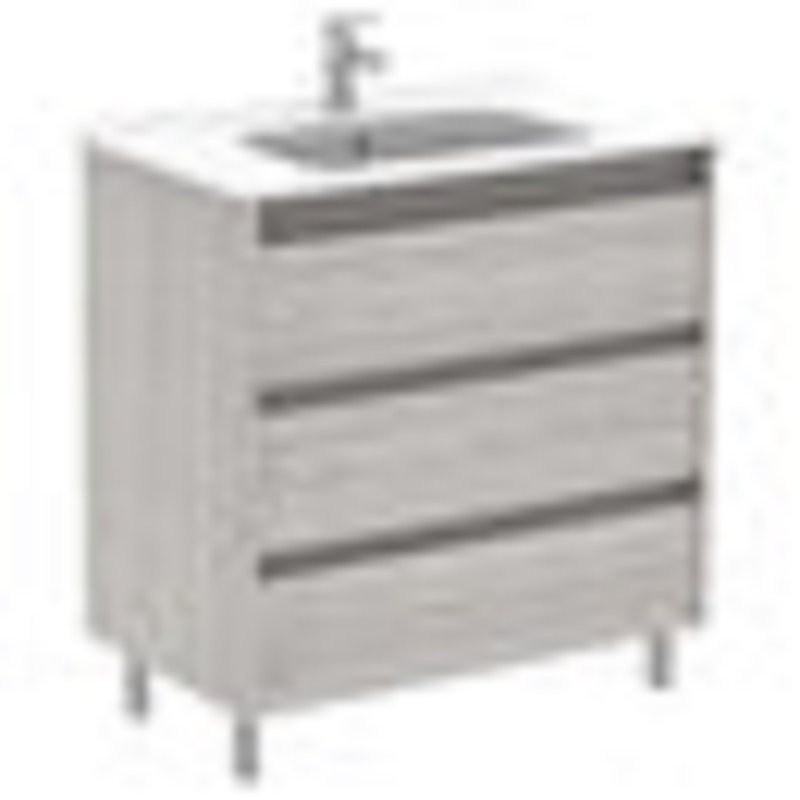 Ensemble de meuble-lavabo simple 32 po Aalderk, Gris sable