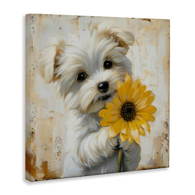 Toile Little Lucky Puppy, conception de Tina LeCour