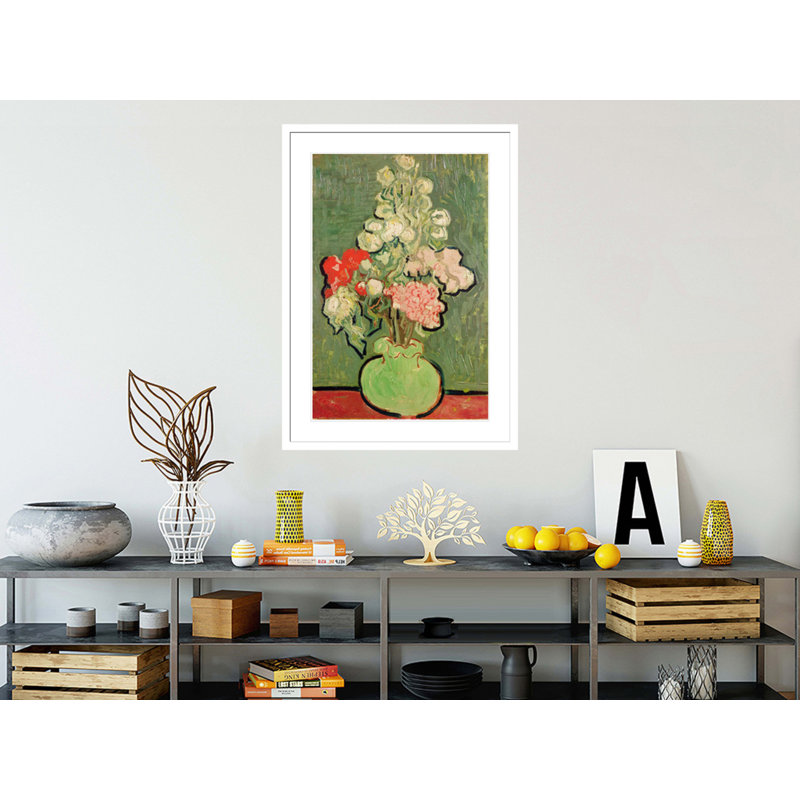 Bouquet de fleurs par Vincent van Gogh, impression giclée encadrée, H 16,75 po x l 13,03 po