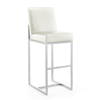 Baptista Upholstered Counter Stool with Metal Frame