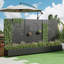 Outdoor Metal Rectangular Individual Planter Box with Trellis for Climbing Plants