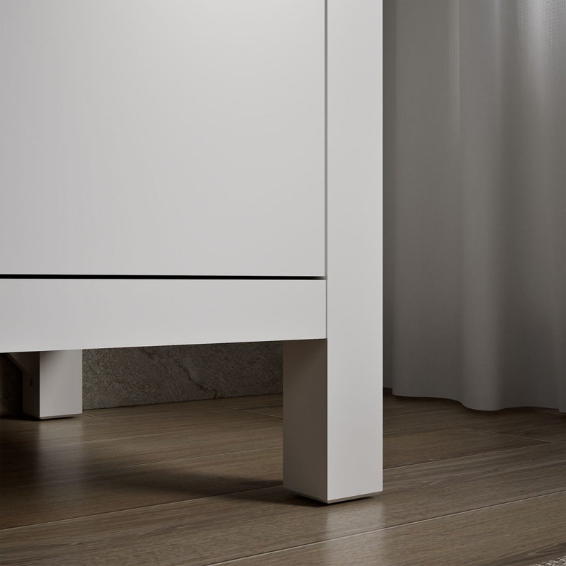 Kresla 24 In. Bathroom Vanity Cabinet With Sink And Quartz Top, White