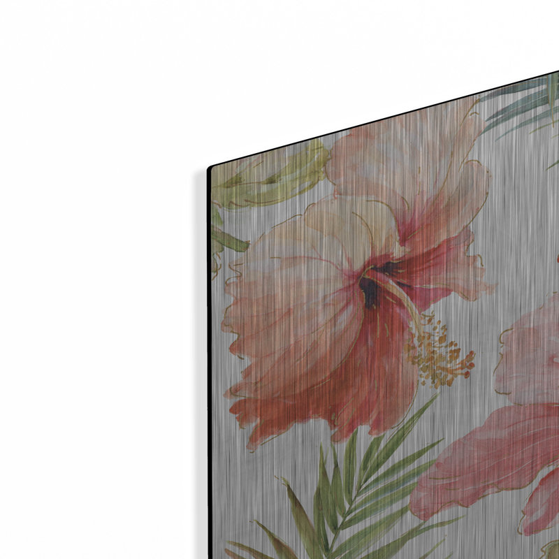 «Tropical Blush II» par Lisa Audit, H 12 po x l 12 po