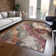 Machine Washable Indoor/Outdoor Xhevrie Khaki Rug