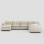 Caryn 137.8 Inch Large U Shaped Couch Modular Sofa-1425303445