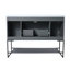Meuble-lavabo autoportant de 48 po avec lavabo en résine et portes à fermeture douce-1685430254