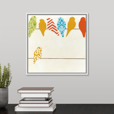 " Patterned Birds I " by The Novogratz Painting Print