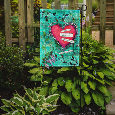 Drapeau de jardin à 2 côtés heartfelt voeu st