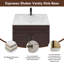Base de meuble-lavabo de salle de bain 24 po en espresso Shaker