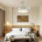 42 Inch Silver Fan Pendant Light With Remote Control Adjustable Dimming