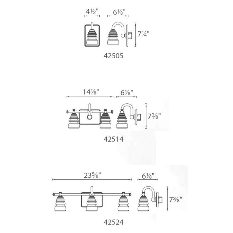 Éclairage pour meuble-lavabo 2 lumières Rindham, Laiton vieilli