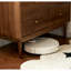 Commode d'appoint minimaliste de couleur noyer
