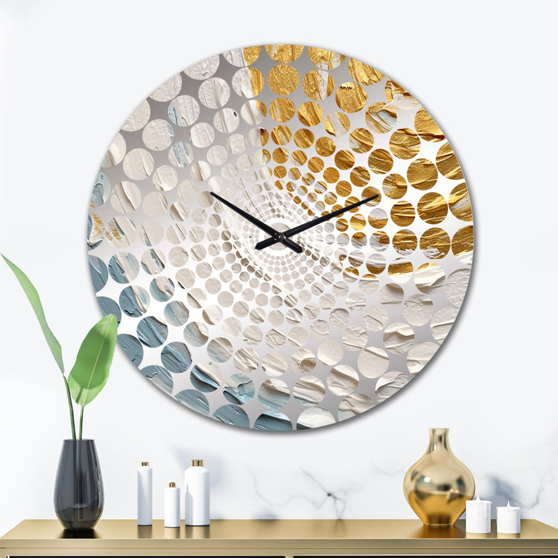 Liljar - Abstract Spirals Wall Clock, Très grand