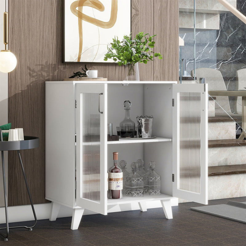 Rangement pour armoire de salle de bain moderne avec 2 portes en verre et tablette réglable blanc