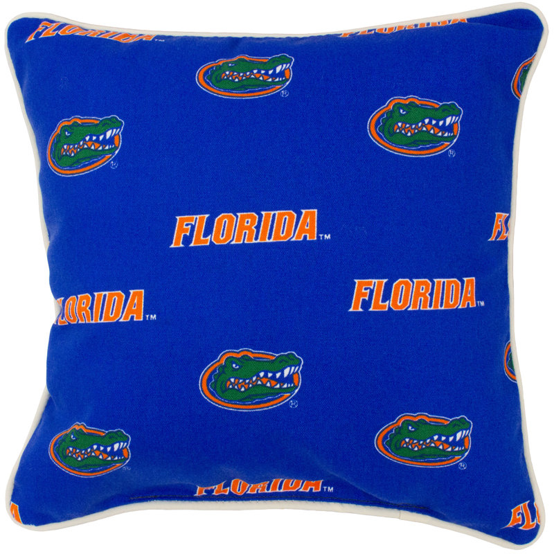 Florida Gators Blue Polyester Indoor/Outdoor Decorative Pillow
