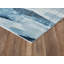 Tapis géométrique bleu / ivoire Braziel-833437678