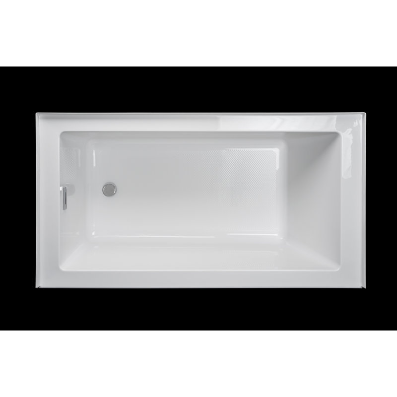 Baignoire de trempage 60 "x 32" avec drain à gauche Comfort Linea ™, Blanc, Gauche